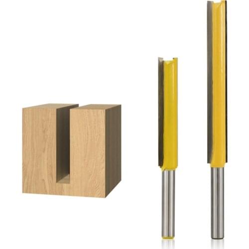 1pc 1/4 shank shank (6.35mm) shank straight router bit flush triming bit for carpentry standard router bit milling cutter