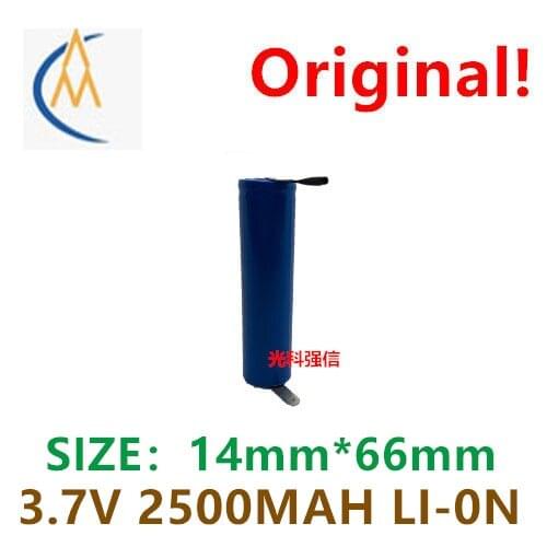 Brand new genuine 3.7V polymer lithium rechargeable battery 14650 2500mah flashlight with solder chip toy aircraft model