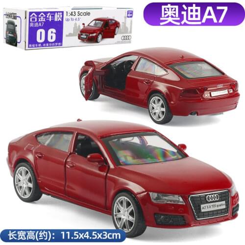 1:43 Scale For Audi A7 Sportback Diecast Metal Alloy Luxury Licensed Collection Collectible Car Model Toys Vehicle