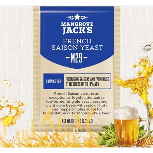M29 French Saison Yeast Mangrove Jacks Imported Yeast 10g Family Brewing Accessories Yeast Powder Wine Distillation