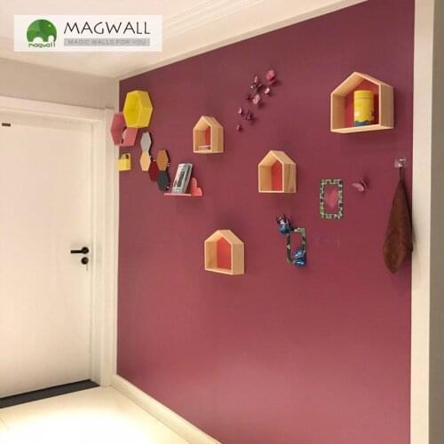 Magnetic magnetic double-layer warm color writing board 1*1m educational drawing erasable soft chalkboard