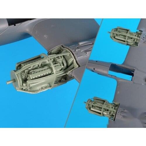 1/48 scale die-cast resin airplane engine model resin parts are not painted