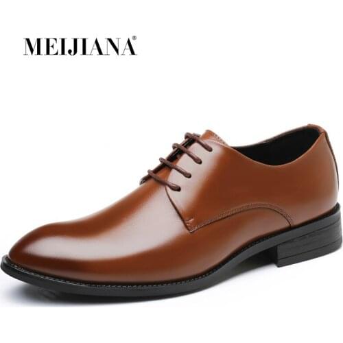 MEIJIANA Mens Leather Shoes