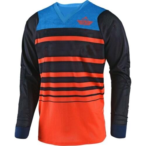 Motorcycle Mountain Bike Team Downhill Breathable Cycling Jersey MTB Offroad DH MX Bicycle Locomotive Shirt Cross Country 2021