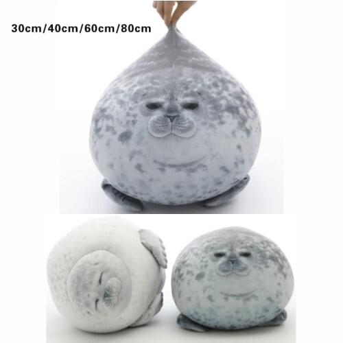 3D Novelty Seal Plush Toys Sea Lion Stuffed Soft pillow home Hold Pillow Baby children sleeping pillow