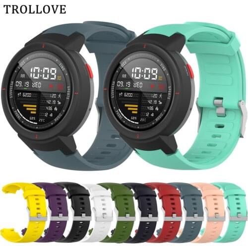 Strap For Xiaomi Huami Amazfit Verge 3 Replacement Band Soft Silicone Bracelet for Huami Amazfit Verge Smart Watch Accessories