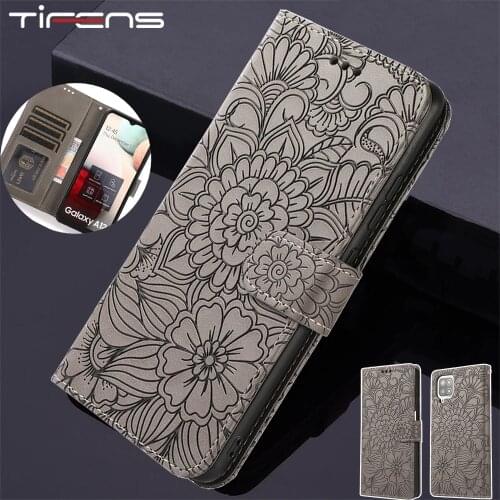 Luxury Embossing Flower Wallet Flip Leather Case For Samsung Galaxy A5 J3 J5 J7 2017 A6 A7 J6 J8 2018 Card Slot Phone Bags Cover
