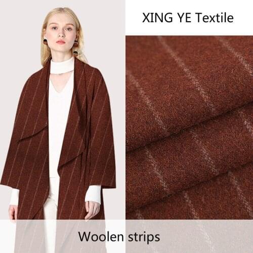 Woolen Cloth Fashion Autumn Winter Coat Fabric Caramel Color Fabric by Meter for Sewing Wool Alibaba Express Home Textile