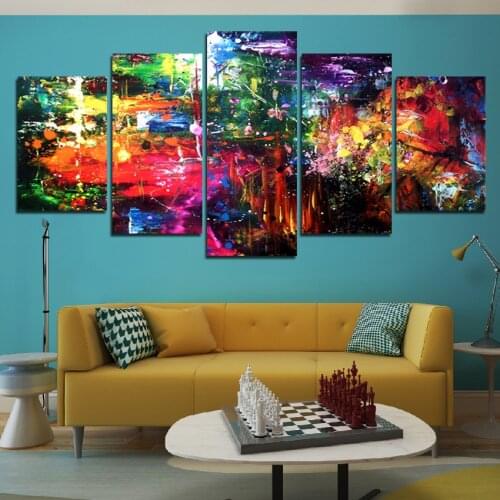 Nordic Style Abstract Color Art Wall Decoration Painting Can Be Customized Irregular Home Poster Decoration Painting