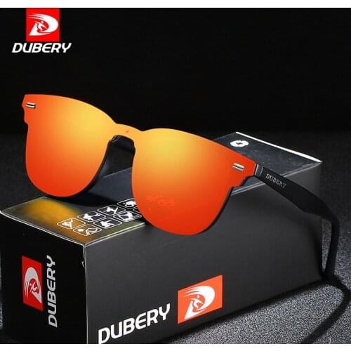 DUBERY Brand Mens Casual Riding Style Sunglasses One-Piece Oversized Lens UV400 Outdoor Sunglasses Mens Goggles D3002