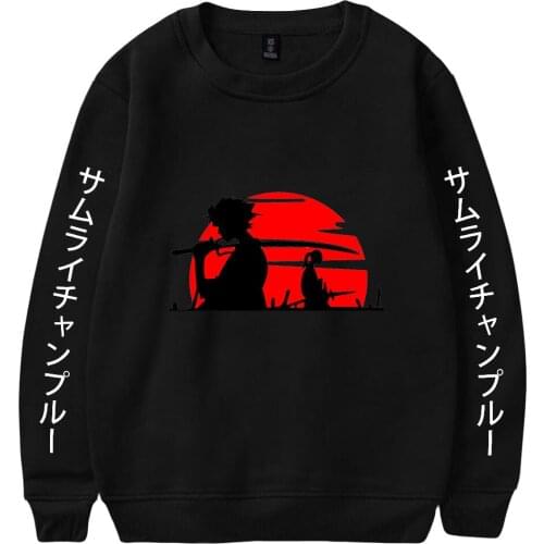 Samurai logo Sweatshirt O-Neck Tracksuit Women Men Outwear Harajuku Streetwear Japanese Anime Fashion Clothes Plus Size