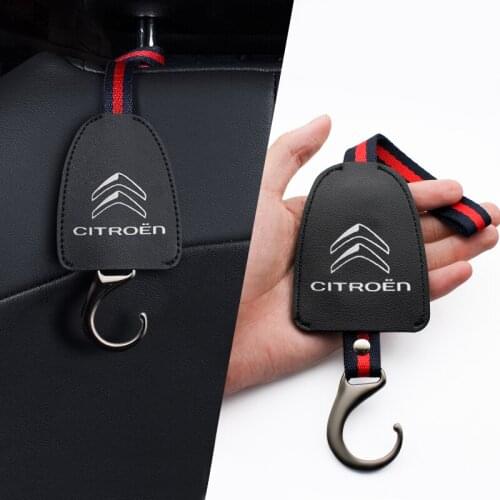 1/2PC Car Seat Back Hooks Accessories Portable Hanging Bag Rack For Citroen C4 C1 C5 C3 C6 C5 C8 DS C-ELYSEE VTS C4l Car Styling