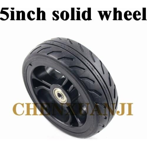 High-quality 5 inch Solid wheels Fast wheel F0,jackhot,Nes carbon fiber scooter solid tire plastic hub