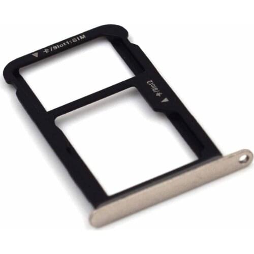 Cell Phones Replacement Parts for Huawei P10 Lite LX1 LX2 LX3 L03T Dual SIM Card Tray(Silver)