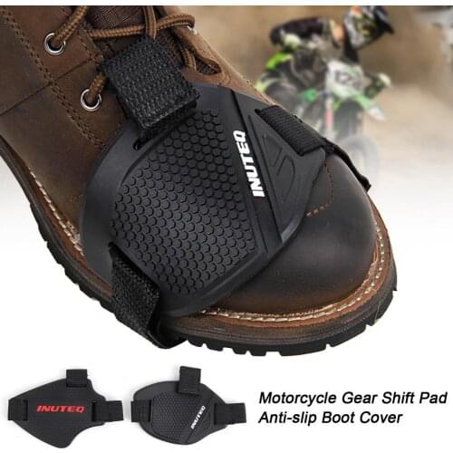 1Pc Non-slip Adjustable Shoe Boots Protector Rubber Motorcycle Shoe Protective Gear Shifter Pad for Motorbike Riding Cycling Roa