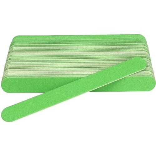 10pcs Wooden Nail File Straight Professional Wood Nail Buffer 180/240 Green Stick Sanding Block For Manicure Nails accessoires