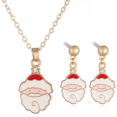 12pcs/lot Fashionable Popular Christmas Men Necklace Earrings Set For Party Gifts Jewelry