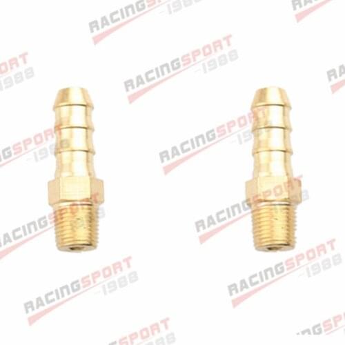 2PCS 4mm Male Brass Hose Barb To 3/8" Male NPT Pipe Thread