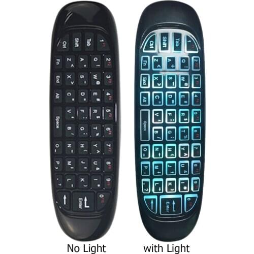 Air Mouse C120 2.4GHz Wireless Voice Remote Control Optical 8200dpi With Backlit Built-in Gyroscope for Android TV Box Laptop PC