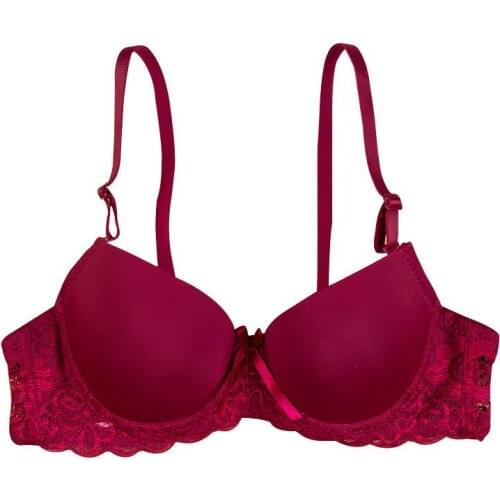 Women Girl Seamless 3/4 Cup Push Up Bra Adjustable Support Bra Lingerie Sexy Underwire Bras Underwear