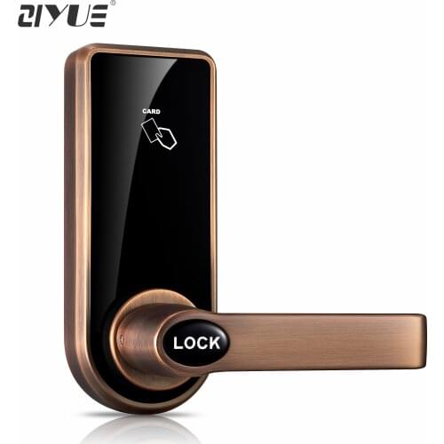 Single Latch Digital Smart Electronic RFID Card Hotel Lock for Office Apartment Hotel Room Home ET818RF