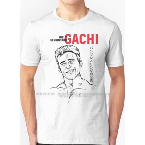 Gachi Billy Herrington T Shirt 100% Pure Cotton Gachimuchi Billy Herrington Wrestling Japan Meme Aniki Twitch Gay Weeb Forsen