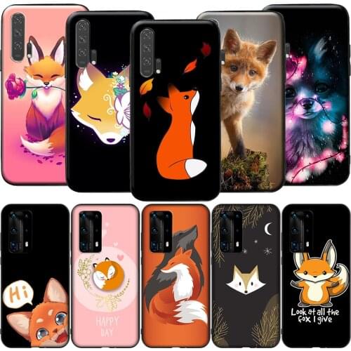 GX110 Kawaii Cute Fox for Huawei Y5P Y6P Y7A Y8P Y9A Mate 10 20 30 Pro Lite Nova 2i 3 3i 4 5 5T 7 SE P Smart Z