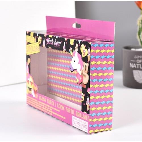 Customized pink logo packaging box for eyebrow pencil lipstick cosmetics