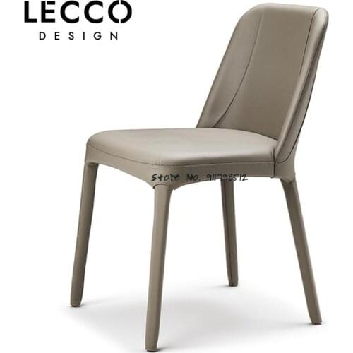 Italian minimalist dining chair modern minimalist backrest chair home Nordic makeup chair restaurant home leather desk chair