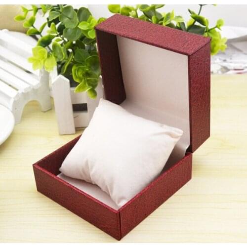 Free Shipping Red Cardboard Watch Box Wholesale Fashion Watch Gift Case New Jewelry Storage Boxes