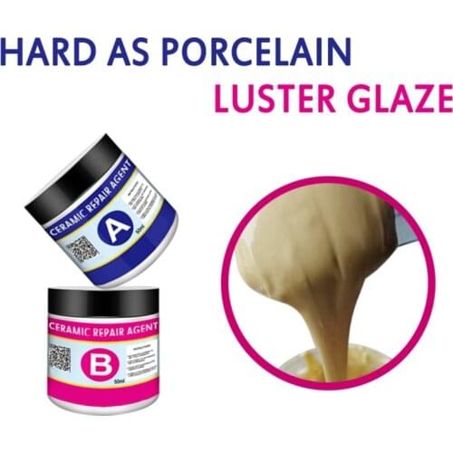 A+B Ceramic Repair Kit Tile Ceramic Shower Crack Refinishing Fiberglass Porcelain Ceramic Acrylic Stone Chip Scrap Drill Hole