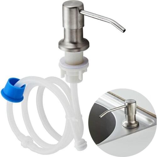 Brass Soap Dispenser Extension Tube Kit Bottle Replacement For Kitchen Sink Metal Under Deck Counter In Sink Mounted