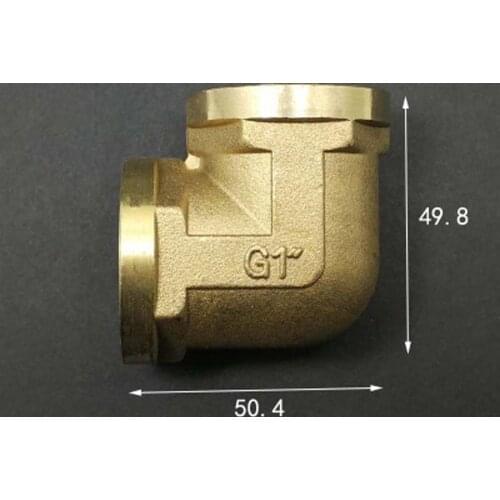 Brass 90 Degree Elbow DN25 1" BSP Female Pipe Fitting Adapter Coupling Connector