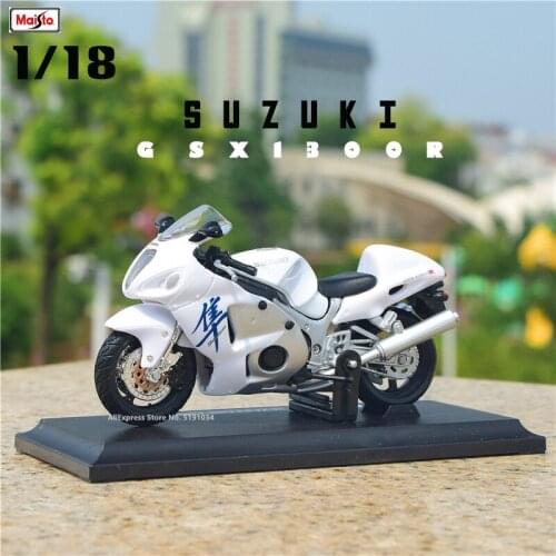 Maisto 1:18 SUZUKI GSX1300R Moto Car Original Authorized Simulation Alloy Motorcycle Model Toy Car Collecting Birthday Present