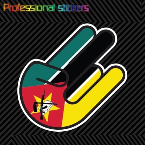 Mozambican Shocker Sticker Die Cut Decal Self Adhesive Vinyl Mozambique MOZ MZ Stickers for Motos, Cars, Laptops, Phone