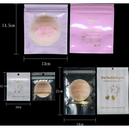 Reusable Invisible Self Adhesive Silicone Breast Silicone Chest Nipple Cover Breast Stickers Petals Woman Lingerie With Packagi