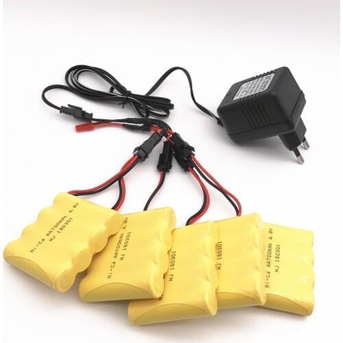 4.8V 700mAh Ni-Cd Battery With 5 in 1 Charger For Remote Control Toys Lighting Electric Tool AA Group RC TOYS Battery Group