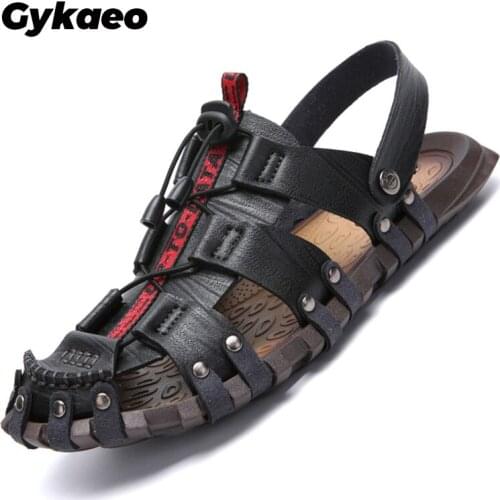 2020 Summer Mens Sandals Breathable Beach Outdoor Shoes Summer Roman Men Sandals High Quality Sandals Slippers Soft Bottom