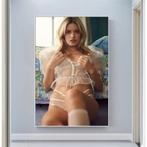 Silk Cloth Wall Poster Georgia May Jagger Art Home Decoration Gift