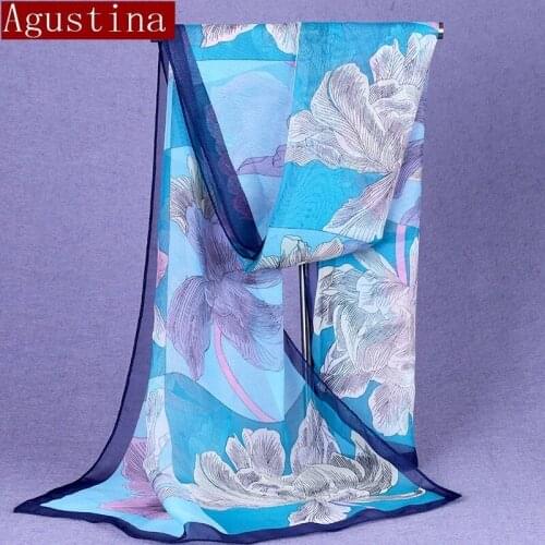 Chiffon silk scarf winter scarfs scarves shawl woman ladies hijab spring ponchos designer luxury brand stoles ladies bohemian b