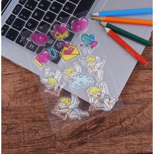 Sweet angel Transparent Clear Stamps / Silicone Seals Roller Stamp for DIY scrapbooking photo album/Card Making