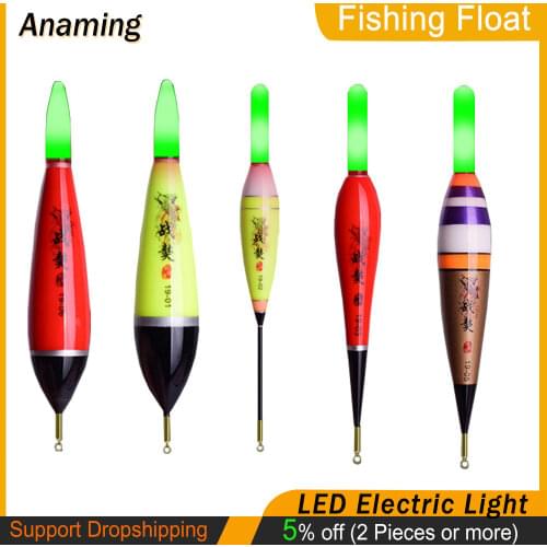 Fishing Float LED Electric Light Fishing Tackle Luminous Electronic Float With Battery Fish Buoys Tackle Accessories