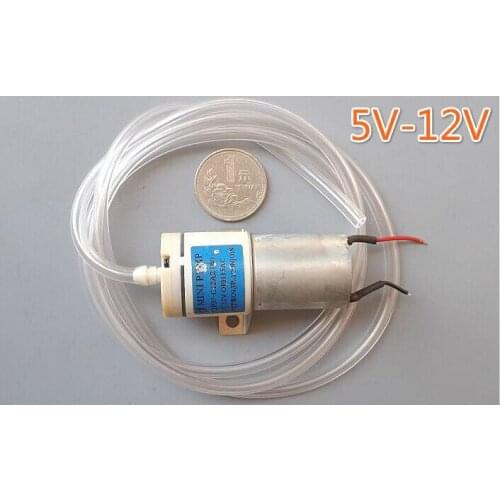 0.08MPa 370 motor 12V DC air pump / aquarium fish oxygen pump / oxygen filling pump Holder with 1m cable