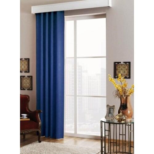 Height Pure Color Window Blackout Curtain Thickened Shading for Living Room Bedroom Luxury Curtains