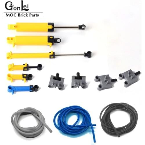 38Pcs/Set Pneumatic System Parts 19482 47223 5102C 19476 19475 19478 Perfectly fit for MOC Building Blocks High-Tech Cars Toys