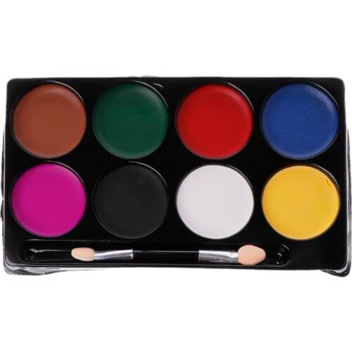 8 Colors Body Face Paint Kit Art Makeup Painting Pigment Fancy Dress Up Party L4MA