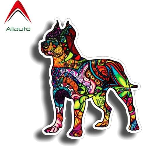 Aliauto Car Sticker Animal Graffiti Pitbull Sticker Funny Decal Waterproof Accessories PVC ,12m*14cm