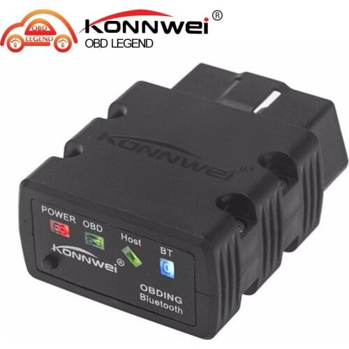 Konnwei KW902 mini ELM327 Bluetooth OBD-II Car Diagnostic Scan Tools Elm 327 OBD2 code reader scanner Support J1805 Protocol
