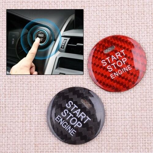 Car Engine Start Stop Switch Push Button Cover Trim Sticker Red/Black Fit for Mazda CX-3 CX-4 CX-5 CX-8 MX-5 Axela