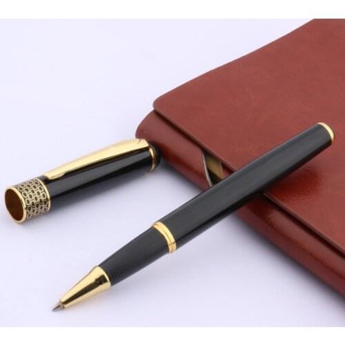 Baoer 68 black golden Classic design metal Rollerball Pen